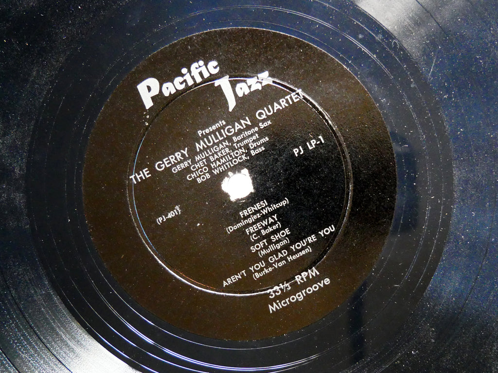 GERRY MULLIGAN Quartet 10" LP PACIFIC JAZZ PLJP-1 US 1952 DG MONO Chet Baker