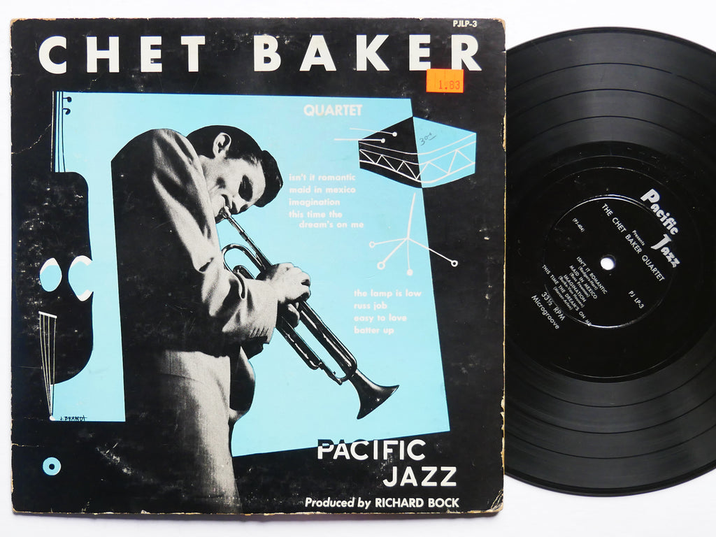 CHET BAKER Quartet 10" LP PACIFIC JAZZ PJ LP-3 US 1953 DG MONO Russ Freeman
