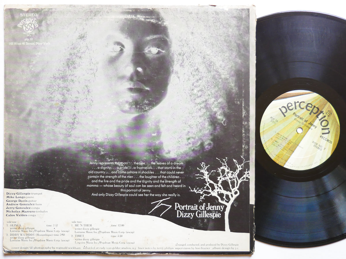 DIZZY GILLESPIE Portrait Of Jenny LP PERCEPTION RECORDS PLP 13 US '71 Mike Longo