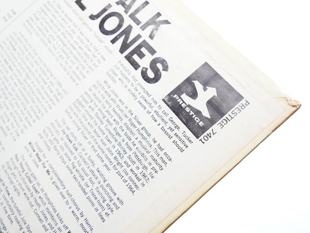 CARMELL JONES Jay Hawk Talk LP PRESTIGE PR 7401 MONO Barry Harris Jimmy Heath