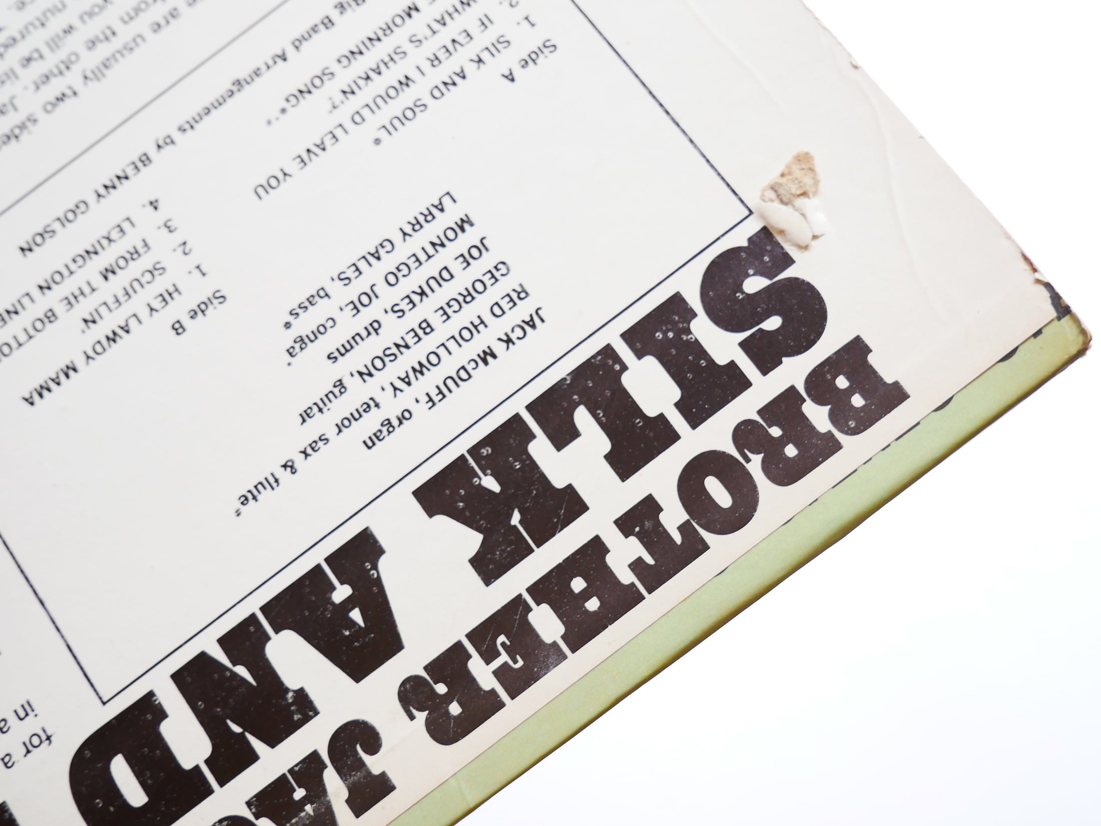 BROTHER JACK MCDUFF Silk And Soul LP PRESTIGE PR 7404 US 1965 MONO Benny Golson