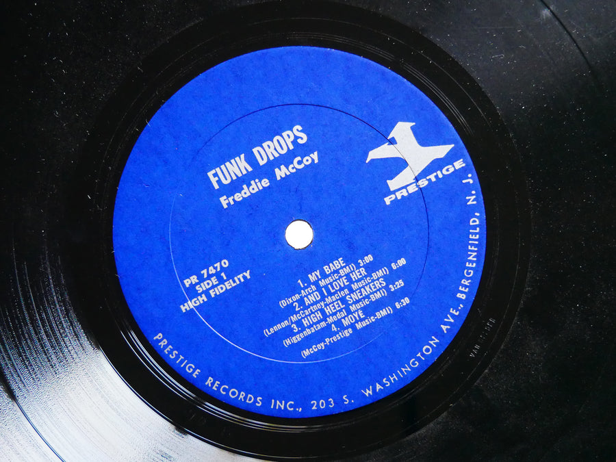 FREDDIE MCCOY Funk Drops LP PRESTIGE PR 7470 US 1966 RVG MONO Bernard Purdie VG+