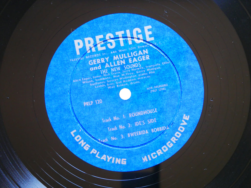GERRY MULLIGAN ALLEN EAGER The New Sounds 10" LP PRESTIGE PRLP 120 US 1952 MONO