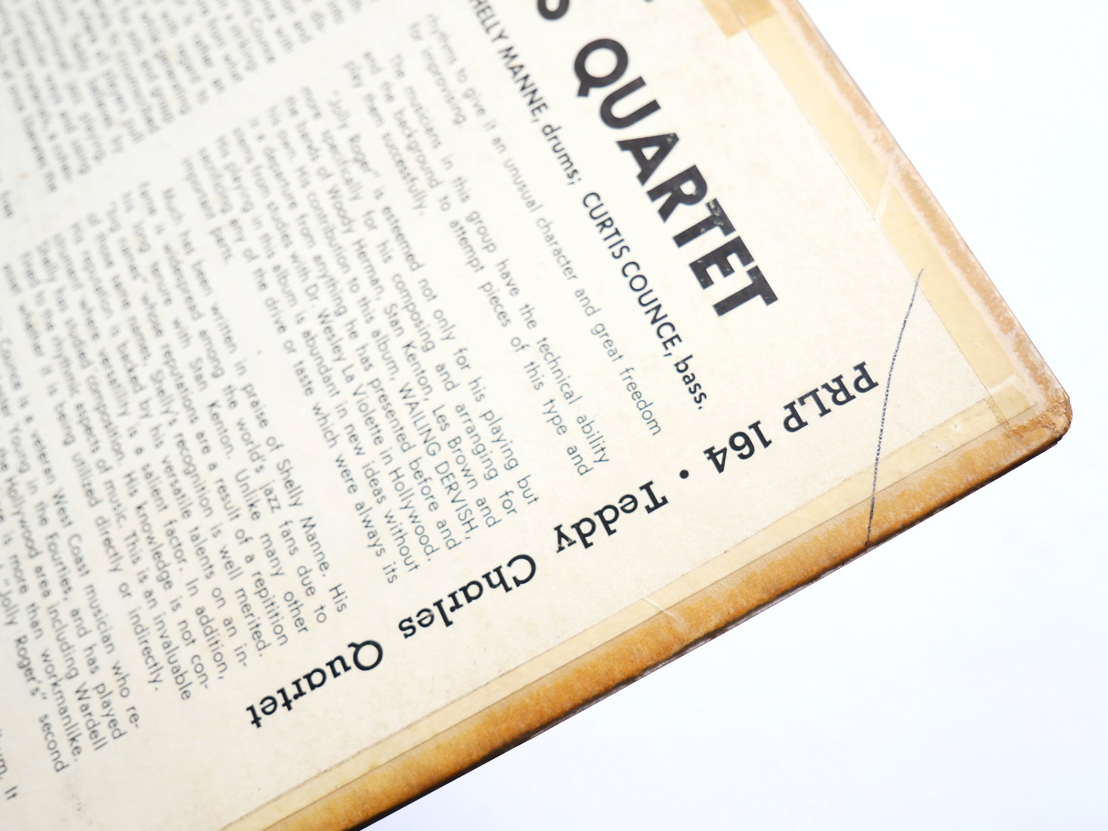 TEDDY CHARLES Quartet New Directions 3 10" LP PRESTIGE PRLP 164 Curtis Counce