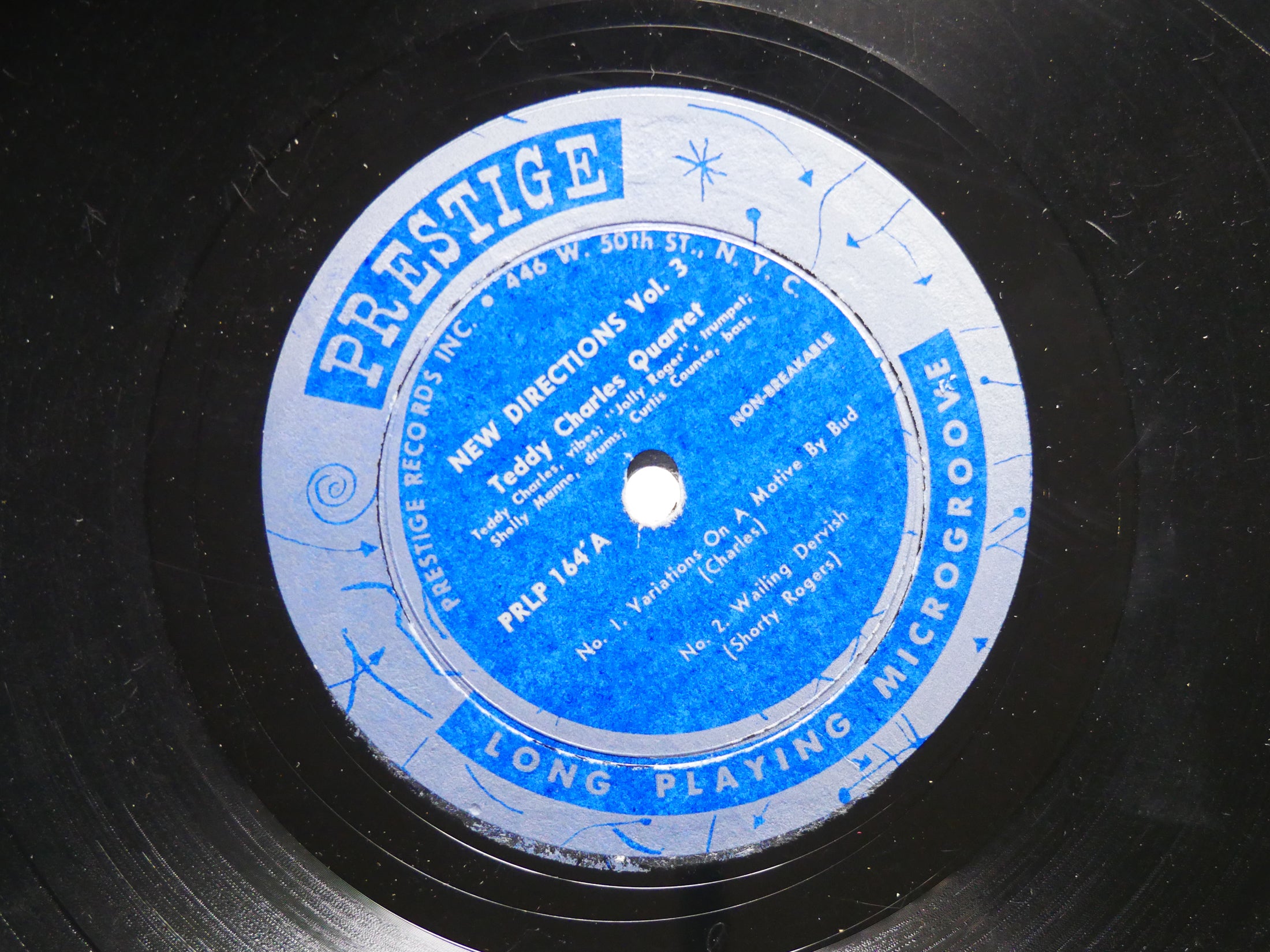 TEDDY CHARLES Quartet New Directions 3 10" LP PRESTIGE PRLP 164 Curtis Counce