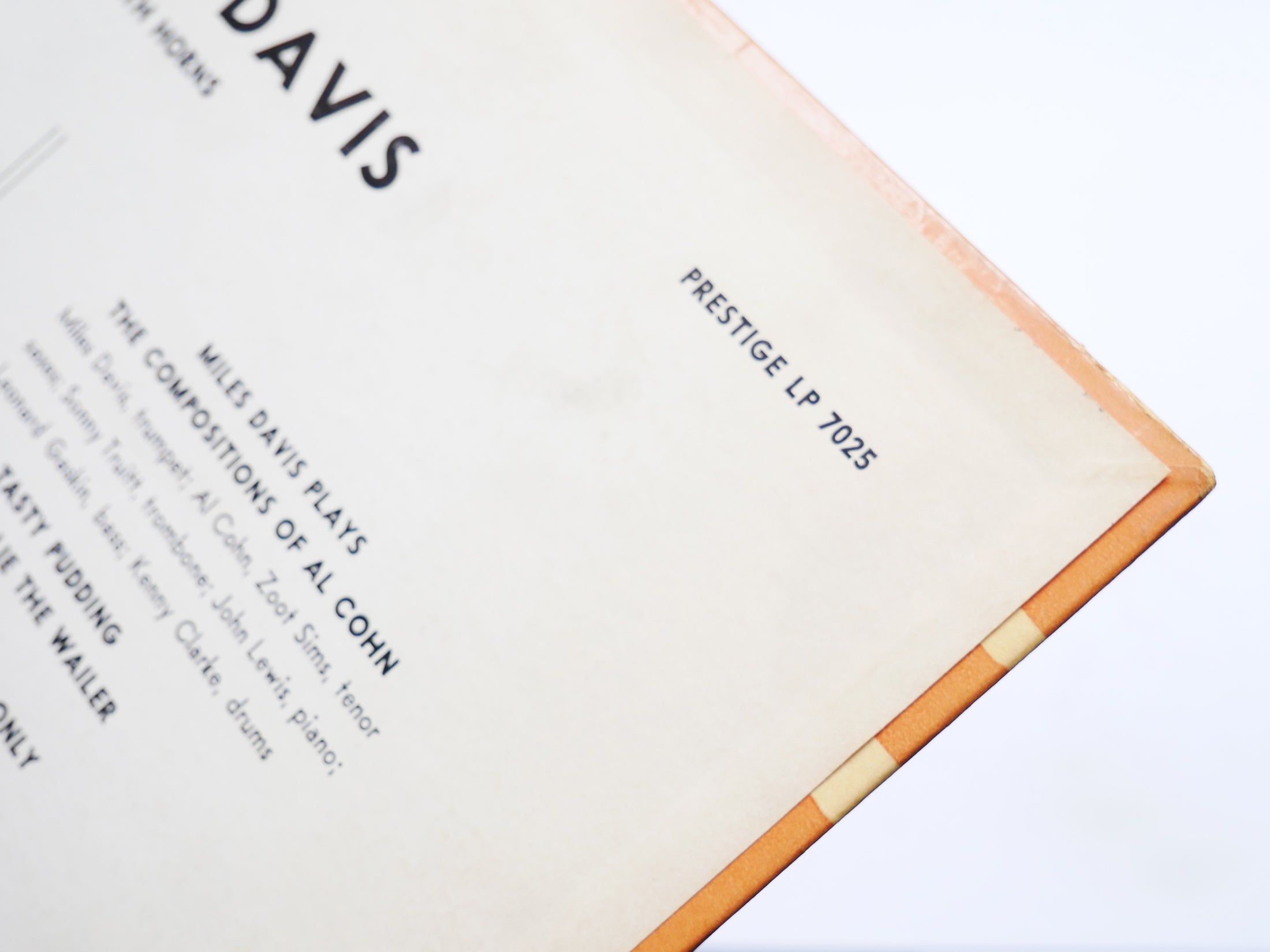 MILES DAVIS And Horns LP PRESTIGE 7025 US 1956 DG MONO W. 50th Sonny Rollins VG+