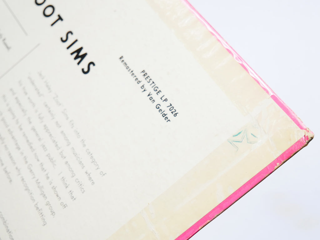 ZOOT SIMS Quartets LP PRESTIGE PRLP 7026 US 1956 W. 50th RVG DG MONO Art Blakey