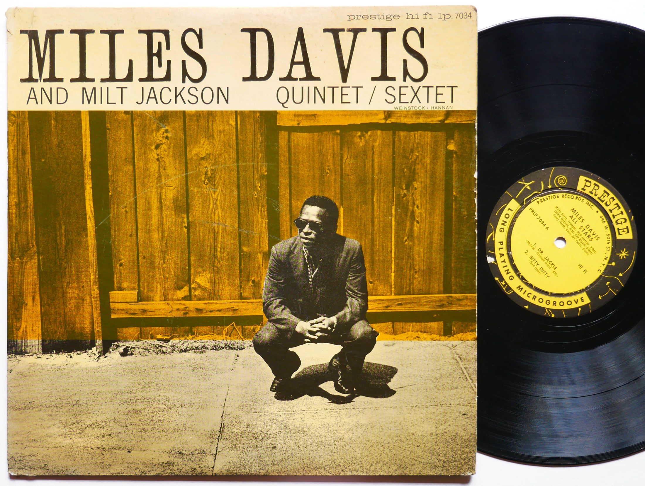 MILES DAVIS MILT JACKSON Quintet / Sextet LP PRESTIGE 7034 US 1956 Jackie McLean