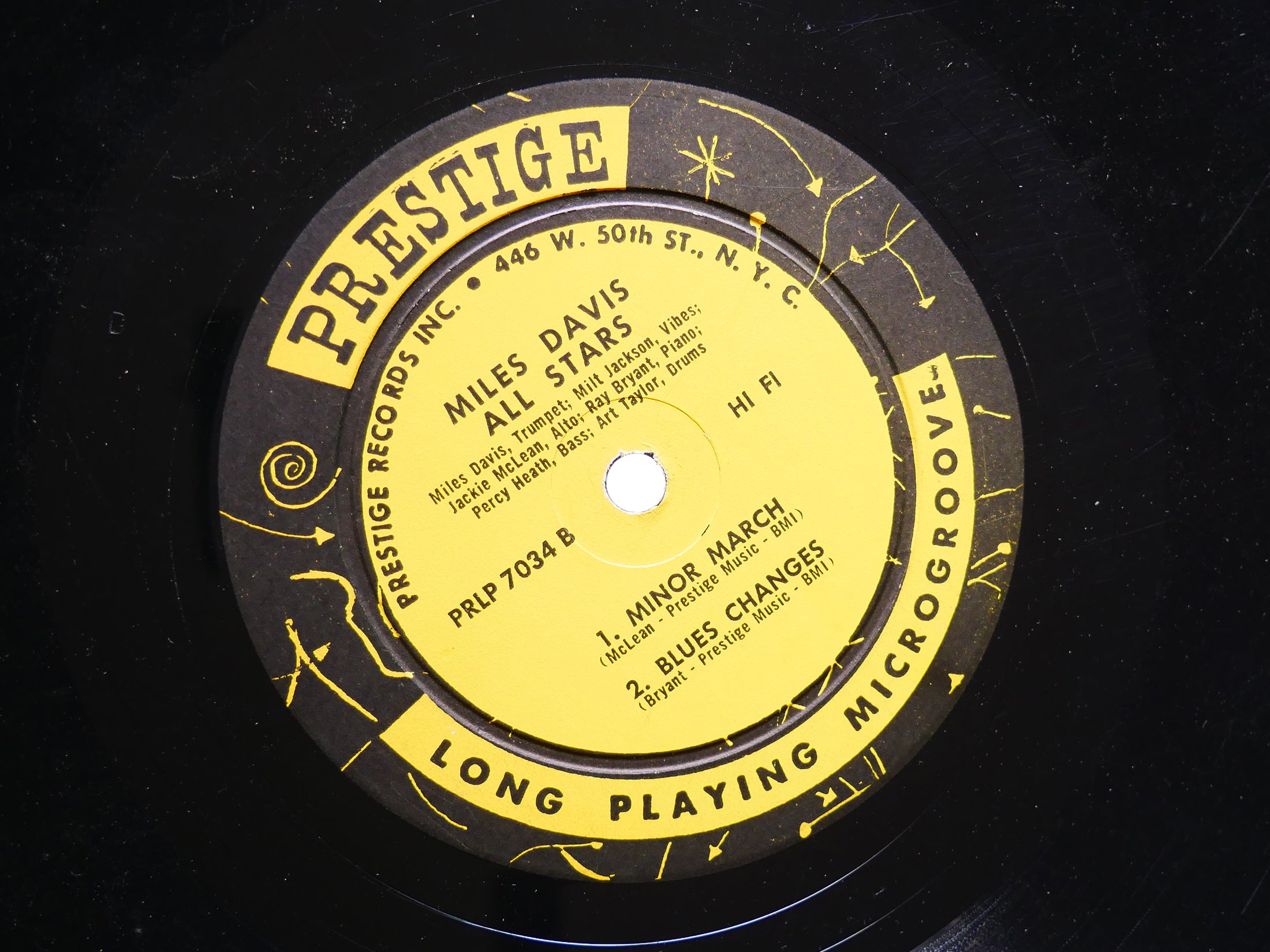 MILES DAVIS MILT JACKSON Quintet / Sextet LP PRESTIGE 7034 US 1956 Jackie McLean