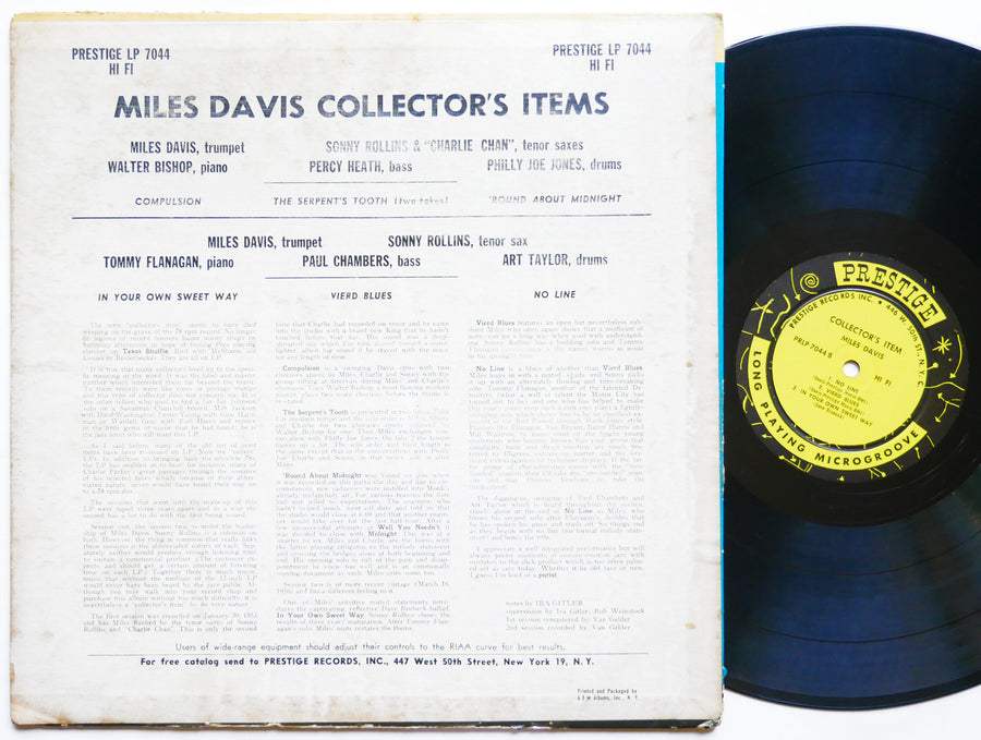 MILES DAVIS Collectors' Items LP PRESTIGE PRLP 7044 US 1956 MONO Sonny Rollins