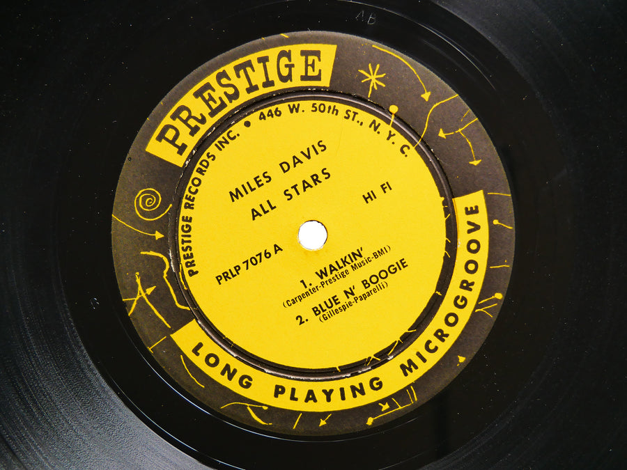 MILES DAVIS ALL STARS Walkin' LP PRESTIGE PRLP 7076 US 1957 W.50th RVG MONO VG+