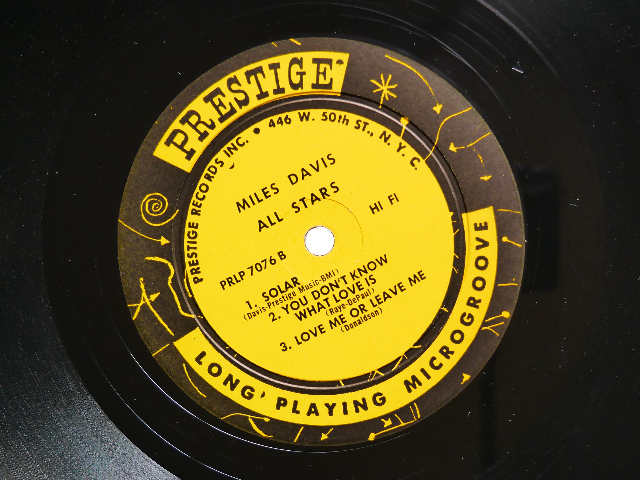 MILES DAVIS ALL STARS Walkin' LP PRESTIGE PRLP 7076 US 1957 W.50th RVG MONO VG+