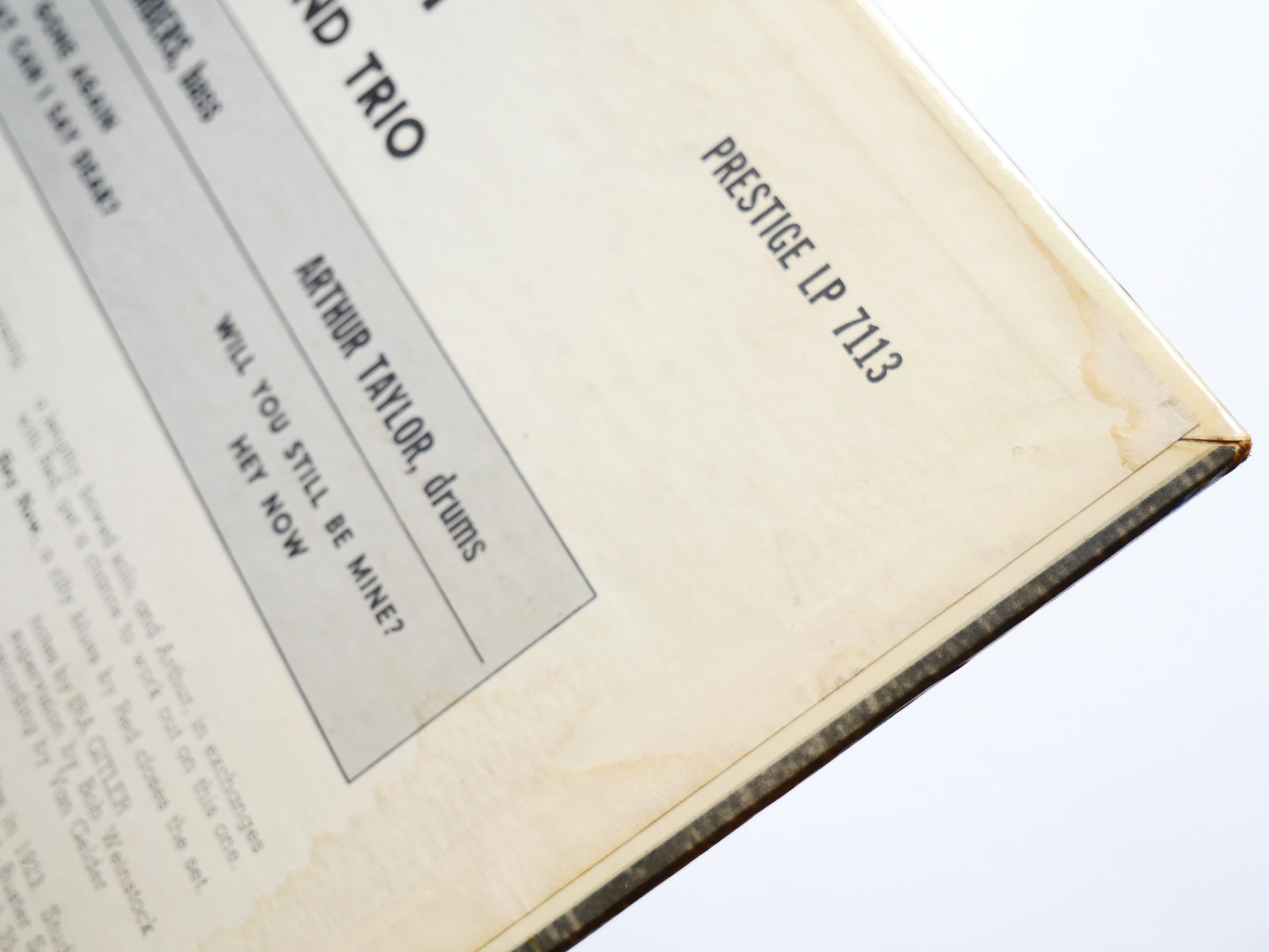 RED GARLAND TRIO Groovy LP PRESTIGE PRLP 7113 US 1957 MONO W.50th Paul Chambers