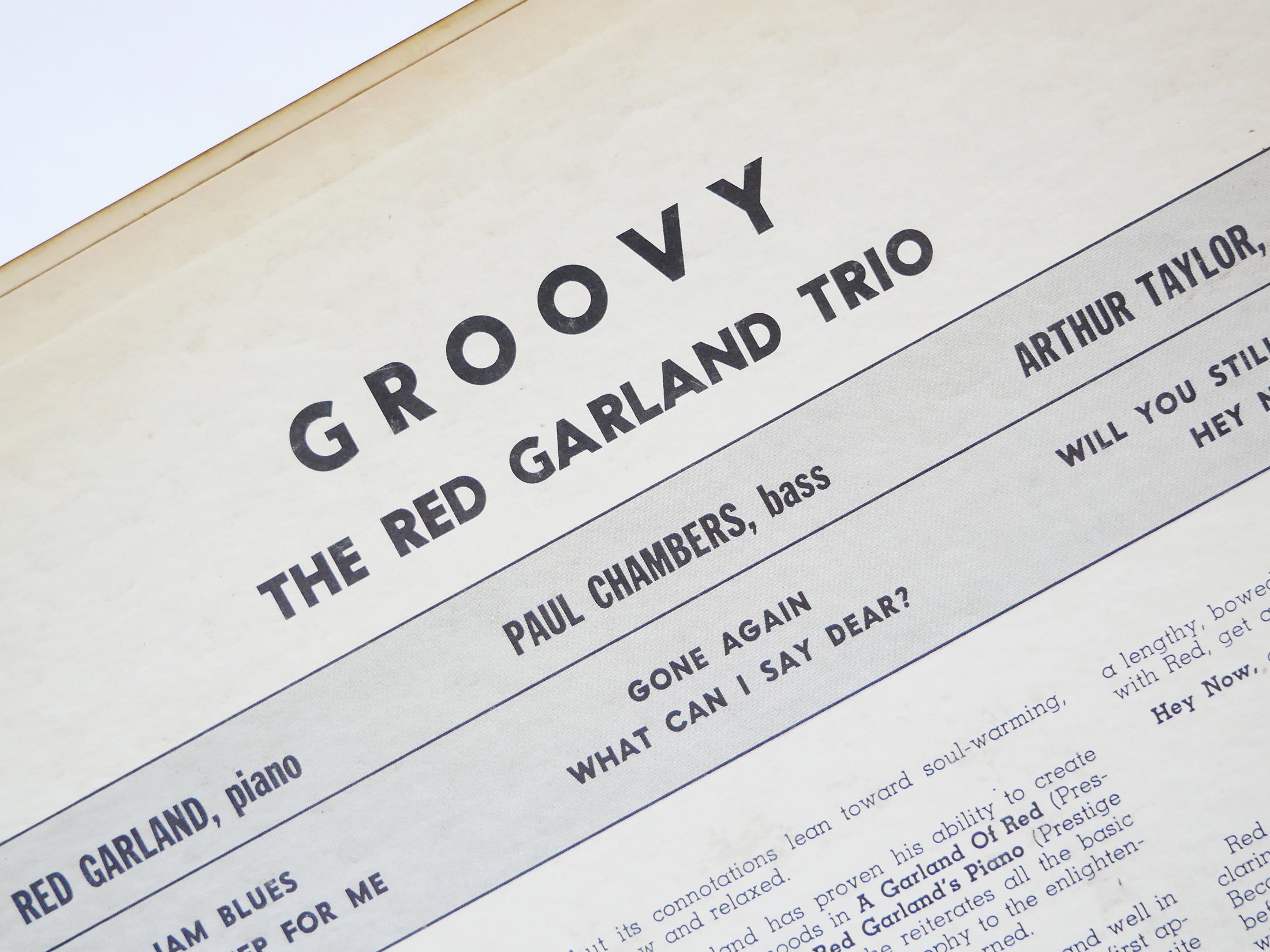RED GARLAND TRIO Groovy LP PRESTIGE PRLP 7113 US 1957 MONO W.50th Paul Chambers