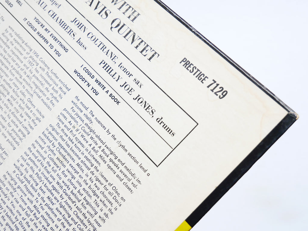 MILES DAVIS Quintet Relaxin' LP PRESTIGE 7129 US 1958 MONO W.50th John Coltrane