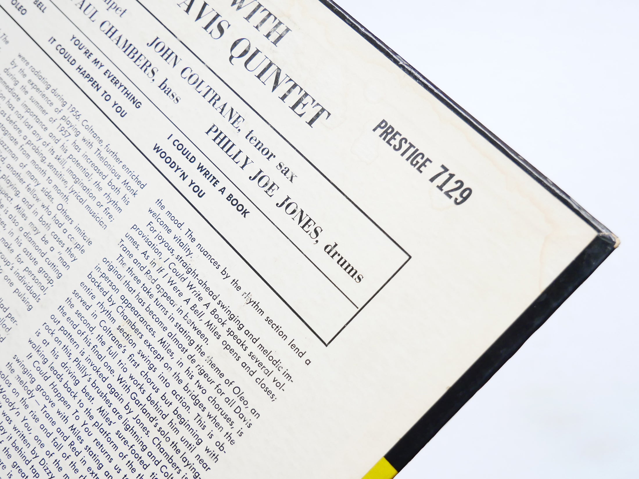 MILES DAVIS Quintet Relaxin' LP PRESTIGE 7129 US 1958 MONO W.50th John Coltrane