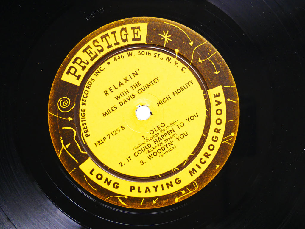 MILES DAVIS Quintet Relaxin' LP PRESTIGE 7129 US 1958 MONO W.50th John Coltrane