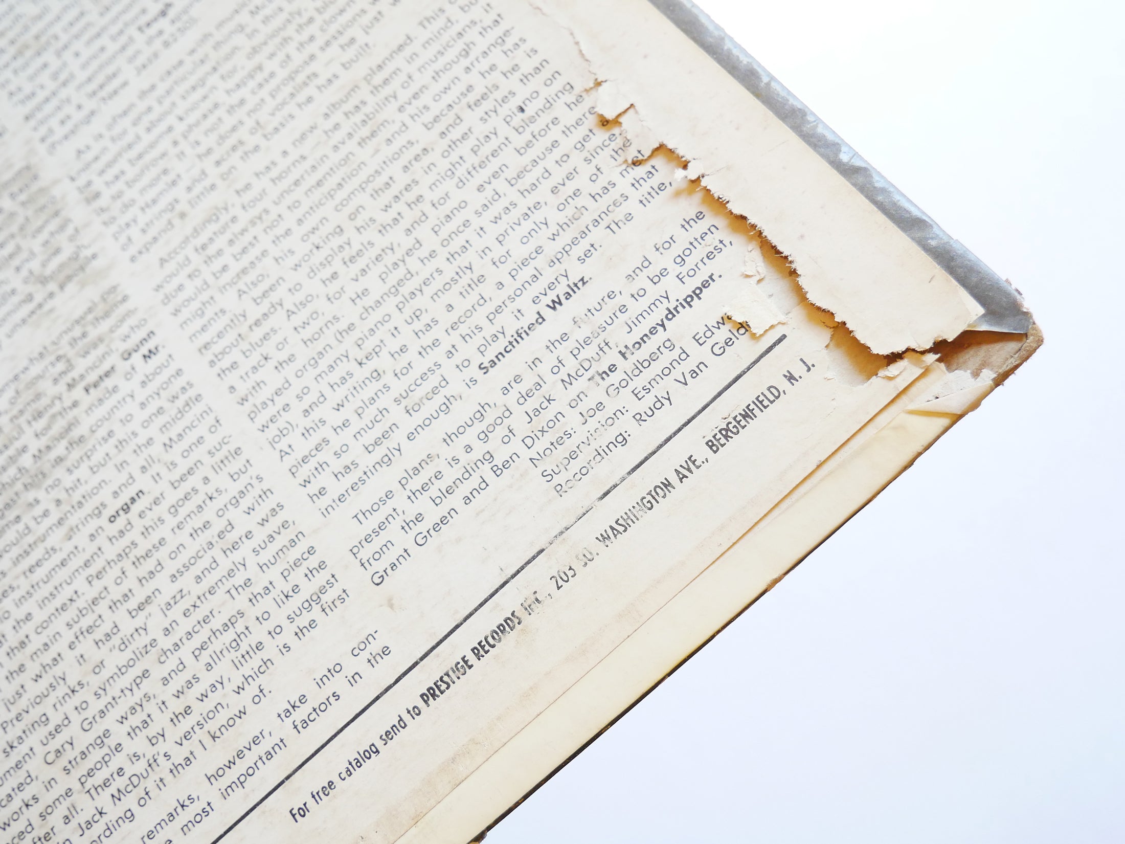 JACK MCDUFF The Honeydripper LP PRESTIGE 7199 US 1961 NJ RVG DG MONO Grant Green