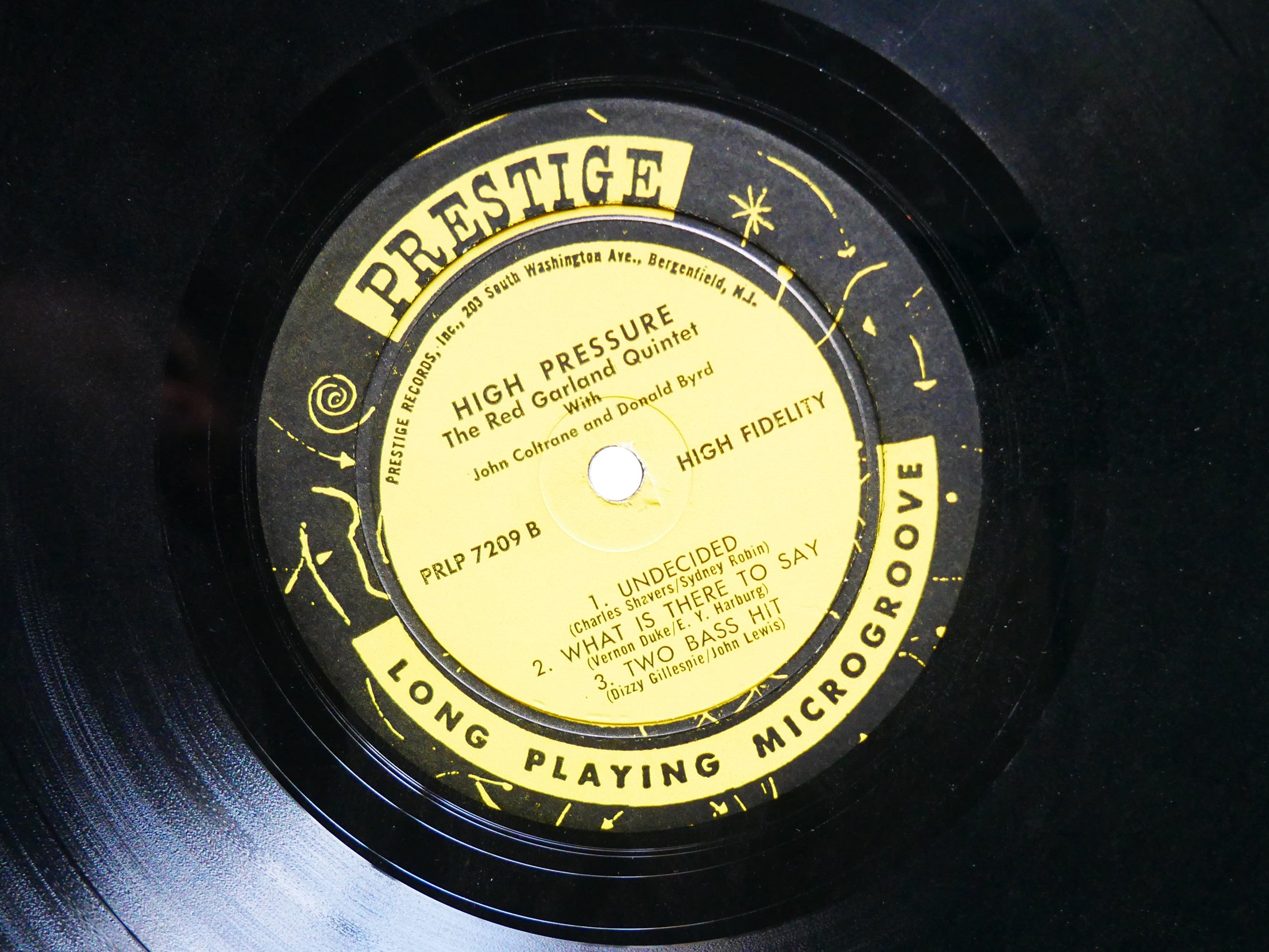 RED GARLAND JOHN COLTRANE DONALD BYRD High Pressure LP PRESTIGE PRLP 7209 MONO