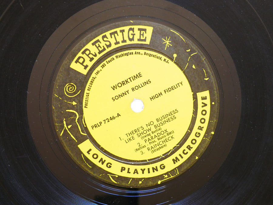SONNY ROLLINS Worktime LP PRESTIGE PRLP 7246 US 1962 NJ RVG MONO Max Roach
