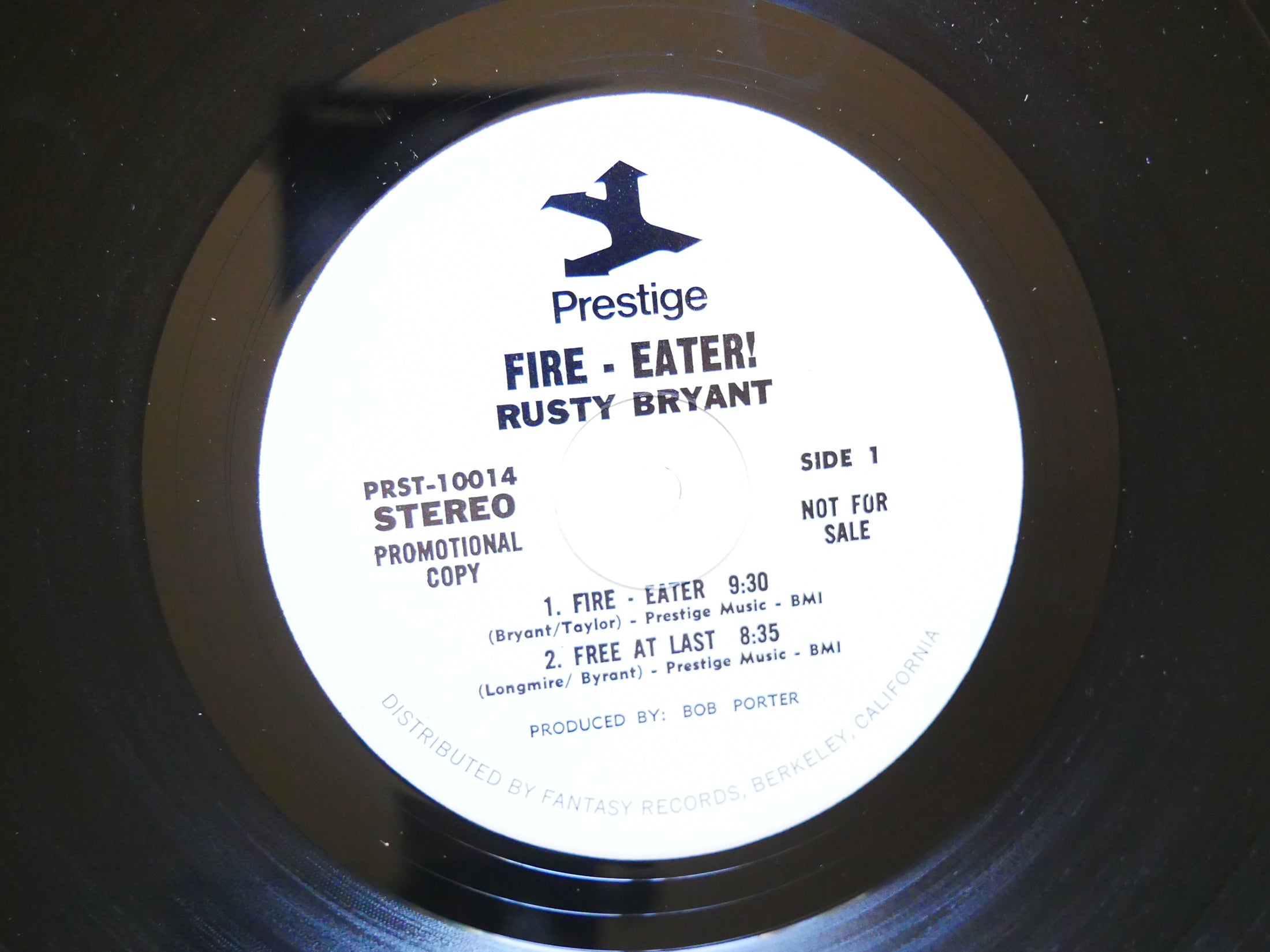 RUSTY BRYANT Fire Eater LP PRESTIGE P-10014 US 1971 PROMO Idris Muhammad VG+