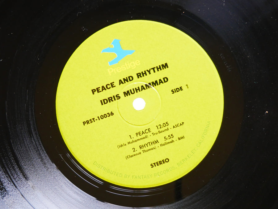 IDRIS MUHAMMAD Peace And Rhythm LP PRESTIGE PRST 10036 US 1972 Kenny Barron VG+