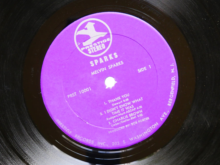 MELVIN SPARKS Sparks! LP PRESTIGE PRST 10001 Idris Muhammad Leon Spencer, Jr.