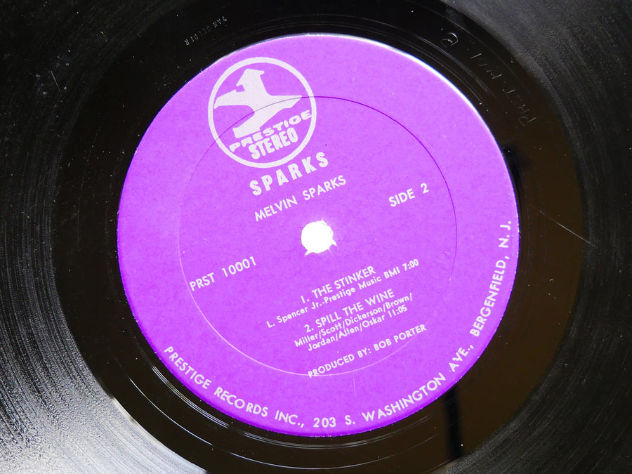 MELVIN SPARKS Sparks! LP PRESTIGE PRST 10001 Idris Muhammad Leon Spencer, Jr.