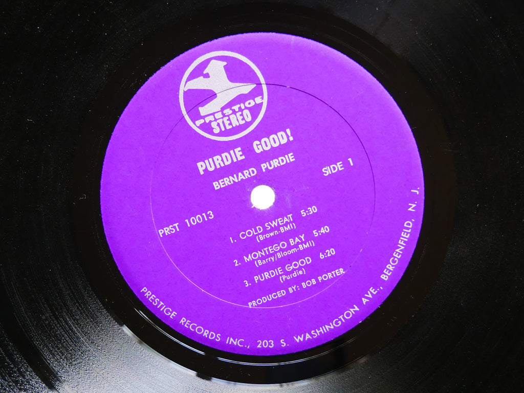 BERNARD PURDIE Purdie Good! LP PRESTIGE PRST 10013 US 1971 RVG JAZZ FUNK