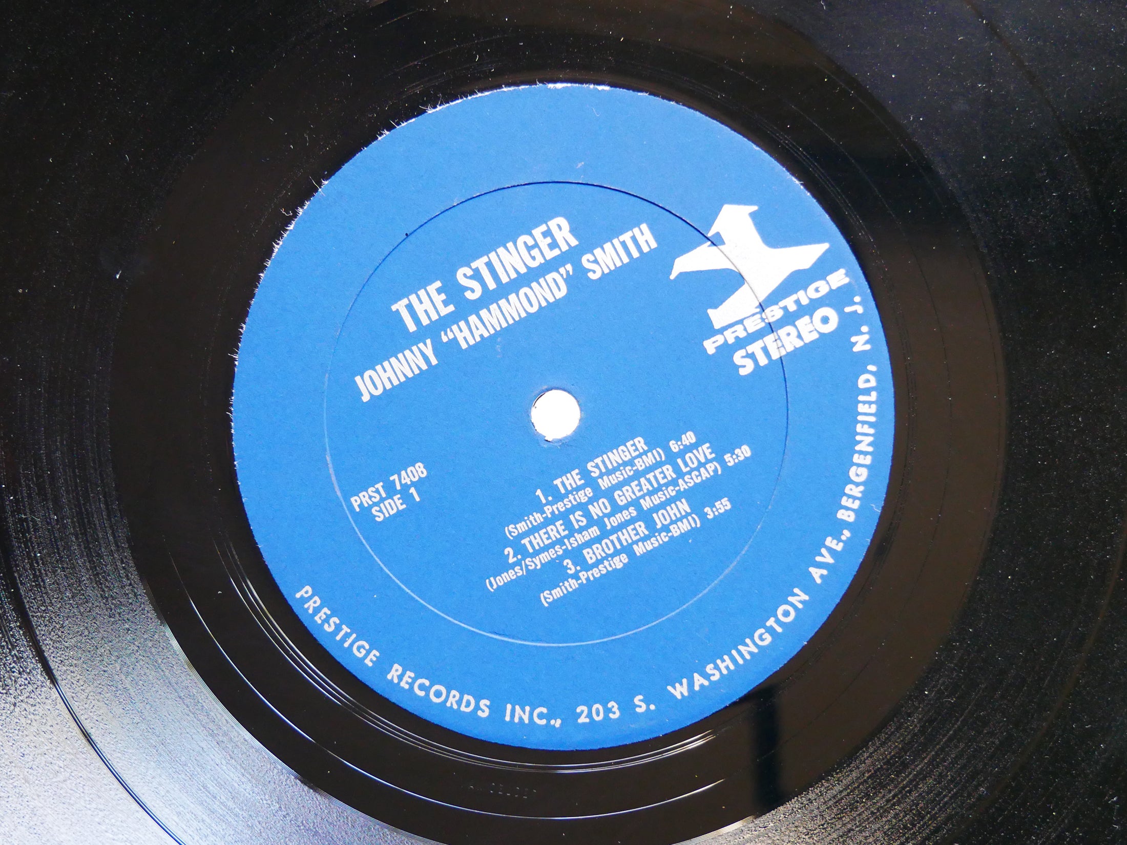 JOHNNY HAMMOND SMITH The Stinger LP PRESTIGE PR 7408 US 1965 RVG Houston Person