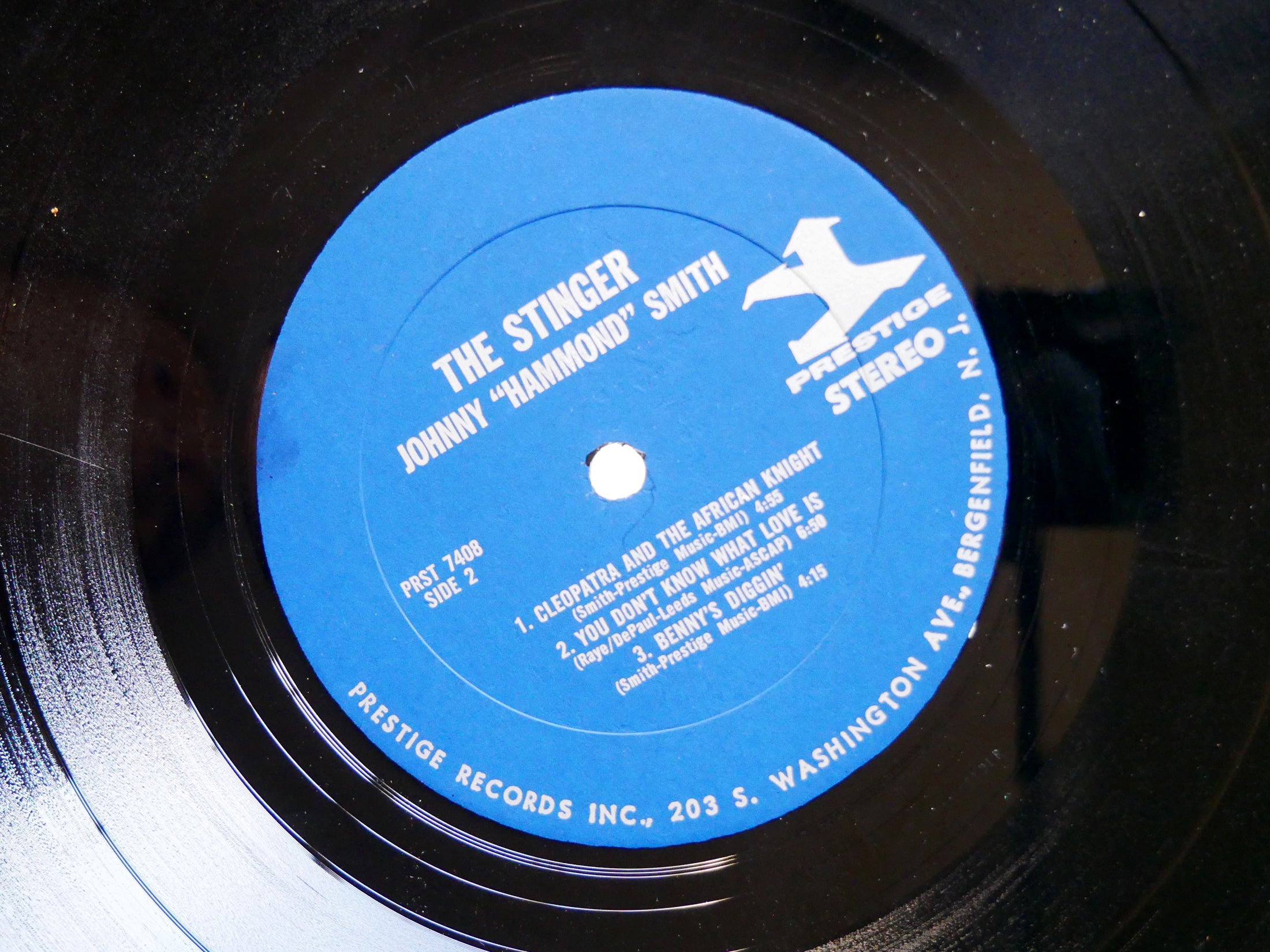 JOHNNY HAMMOND SMITH The Stinger LP PRESTIGE PR 7408 US 1965 RVG Houston Person