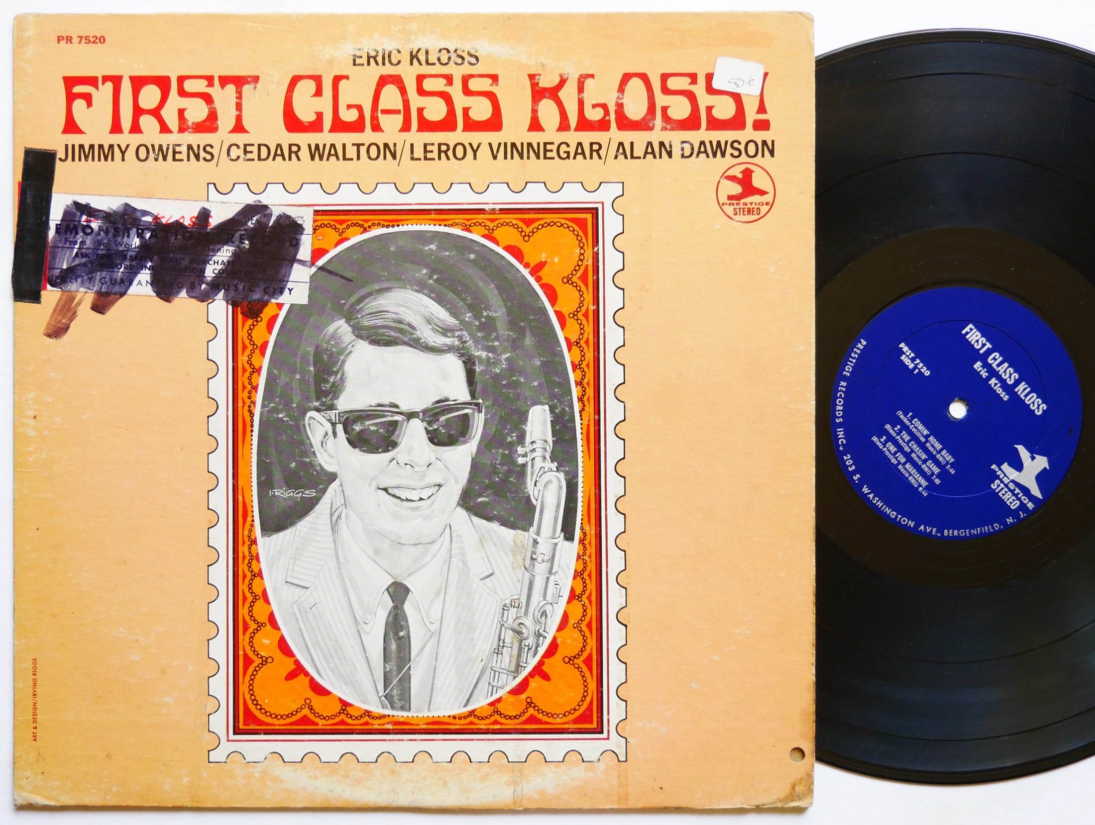 ERIC KLOSS First Class Kloss! LP PRESTIGE PRST 7520 US 1967 Cedar Walton