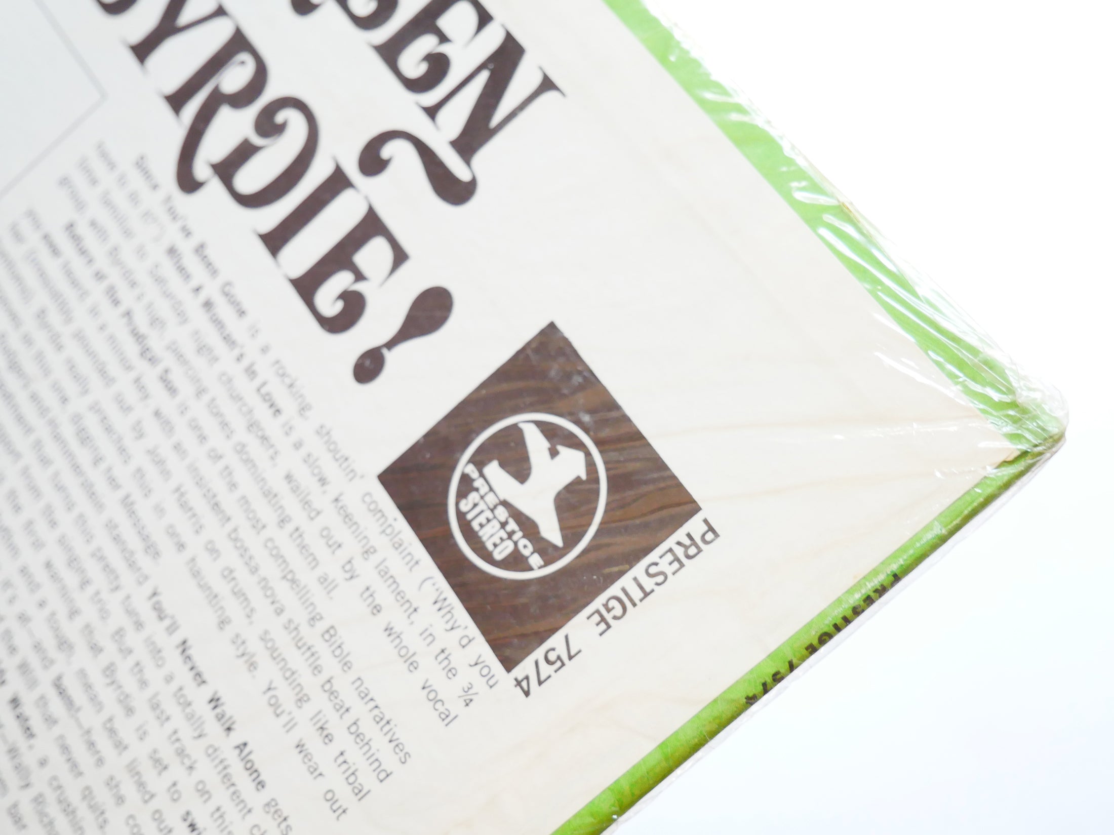 BYRDIE GREEN Sister Byrdie! LP PRESTIGE PRST 7574 US 1968 Johnny Hammond Smith