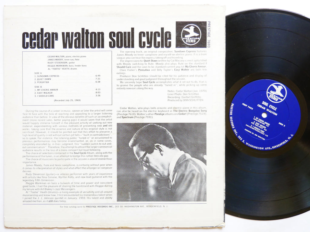 CEDAR WALTON Soul Cycle LP PRESTIGE PRST 7693 US '71 Albert Heath Rudy Stevenson
