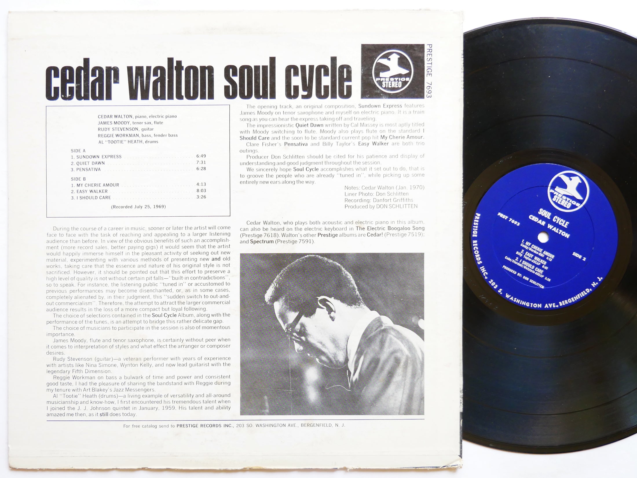 CEDAR WALTON Soul Cycle LP PRESTIGE PRST 7693 US '71 Albert Heath Rudy Stevenson