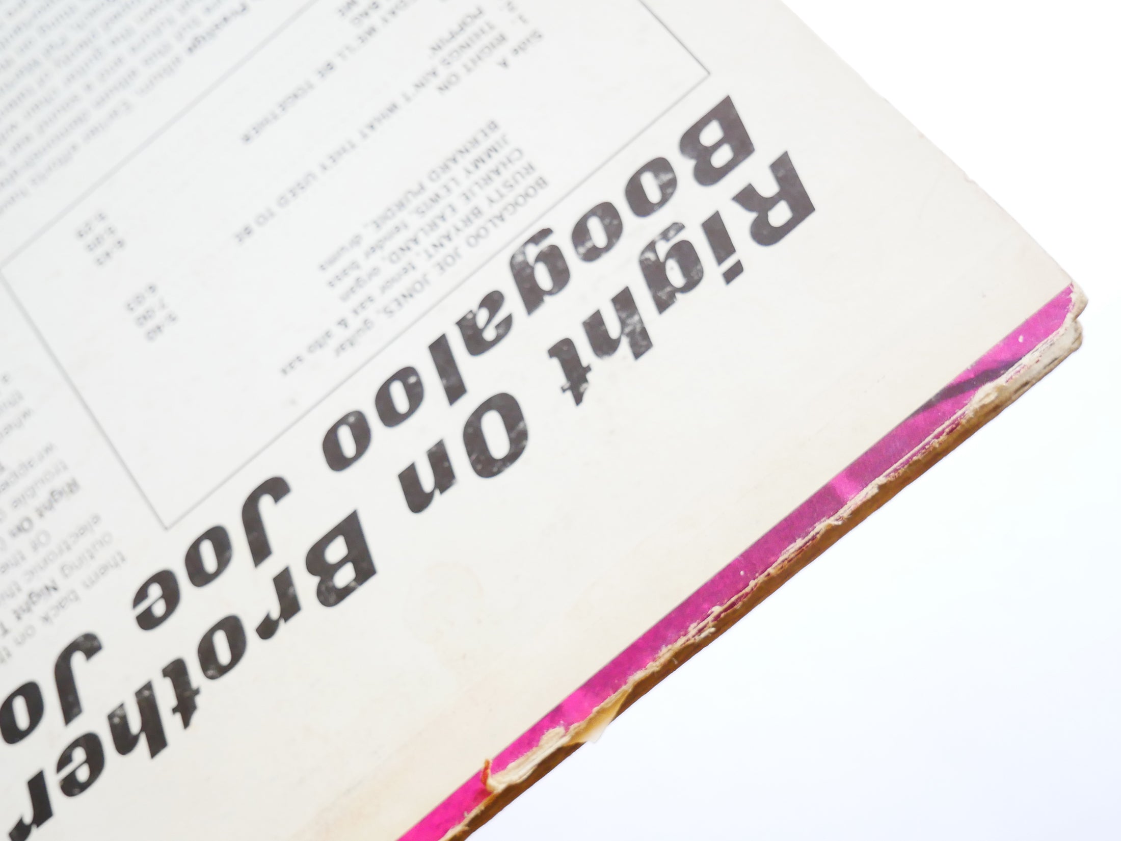 BOOGALOO JOE JONES Right On Brother LP PRESTIGE PRST 7766 US 1970 Bernard Purdie