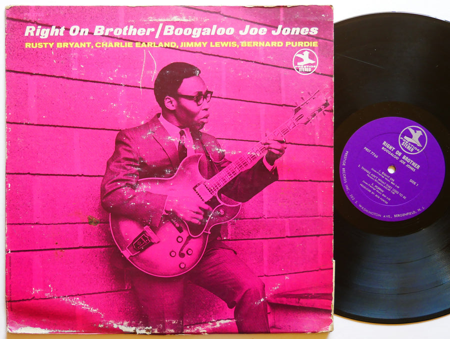 BOOGALOO JOE JONES Right On Brother LP PRESTIGE PRST 7766 US 1970 Bernard Purdie
