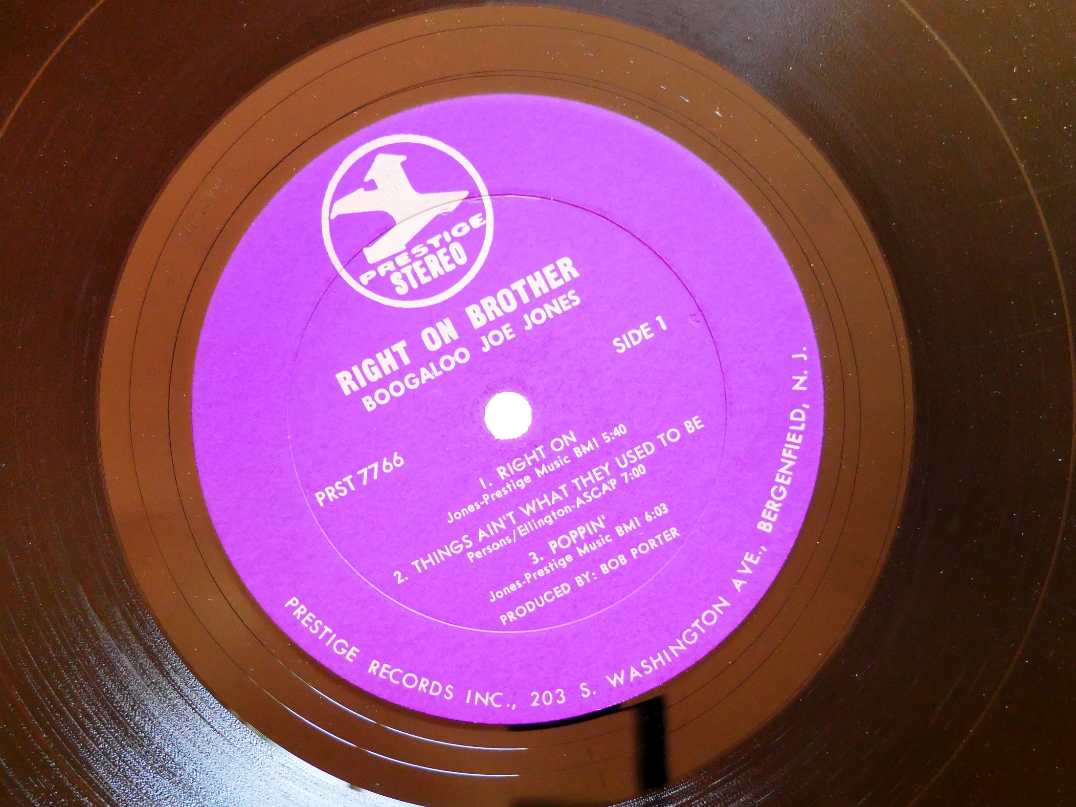 BOOGALOO JOE JONES Right On Brother LP PRESTIGE PRST 7766 US 1970 Bernard Purdie