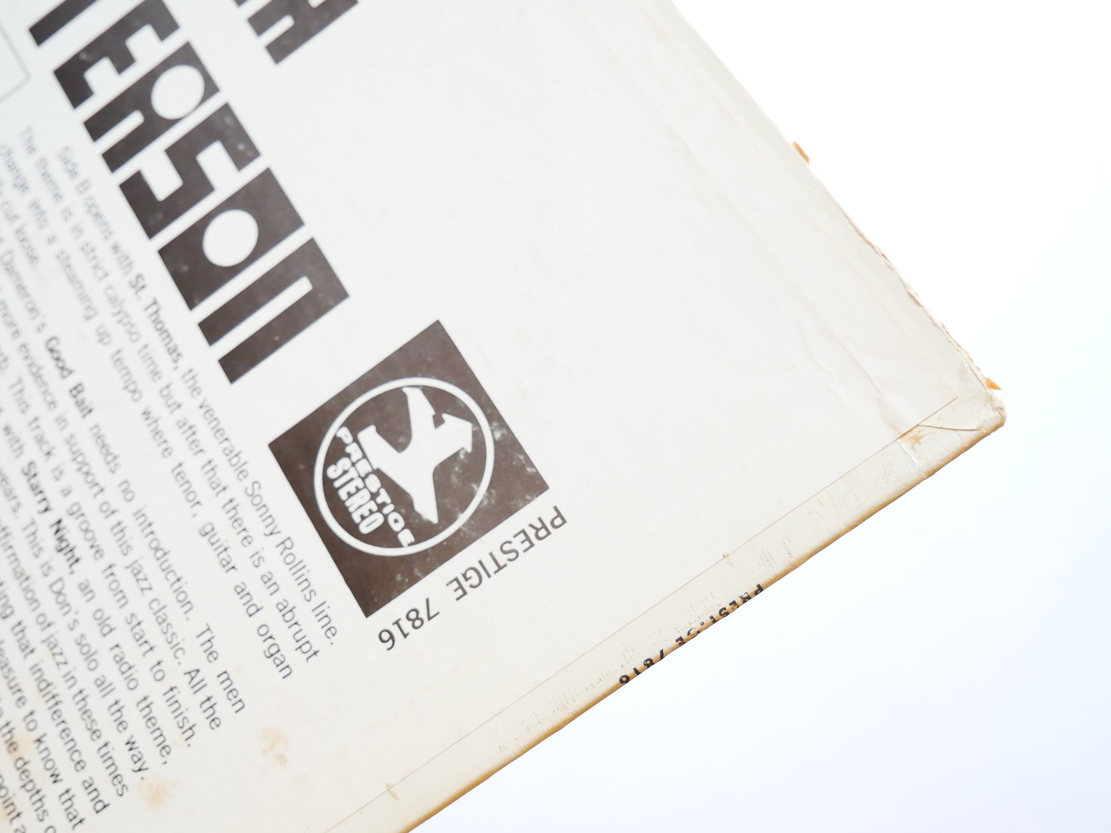 DON PATTERSON SONNY STITT Donny Brook LP PRESTIGE PRST 7816 US 1970 Grant Green