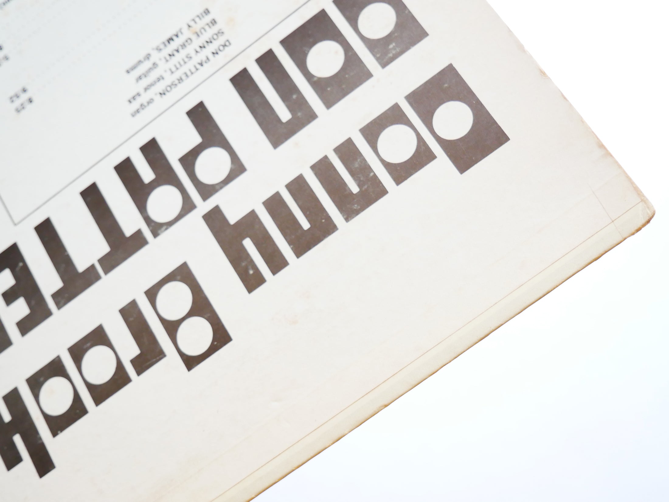 DON PATTERSON SONNY STITT Donny Brook LP PRESTIGE PRST 7816 US 1970 Grant Green