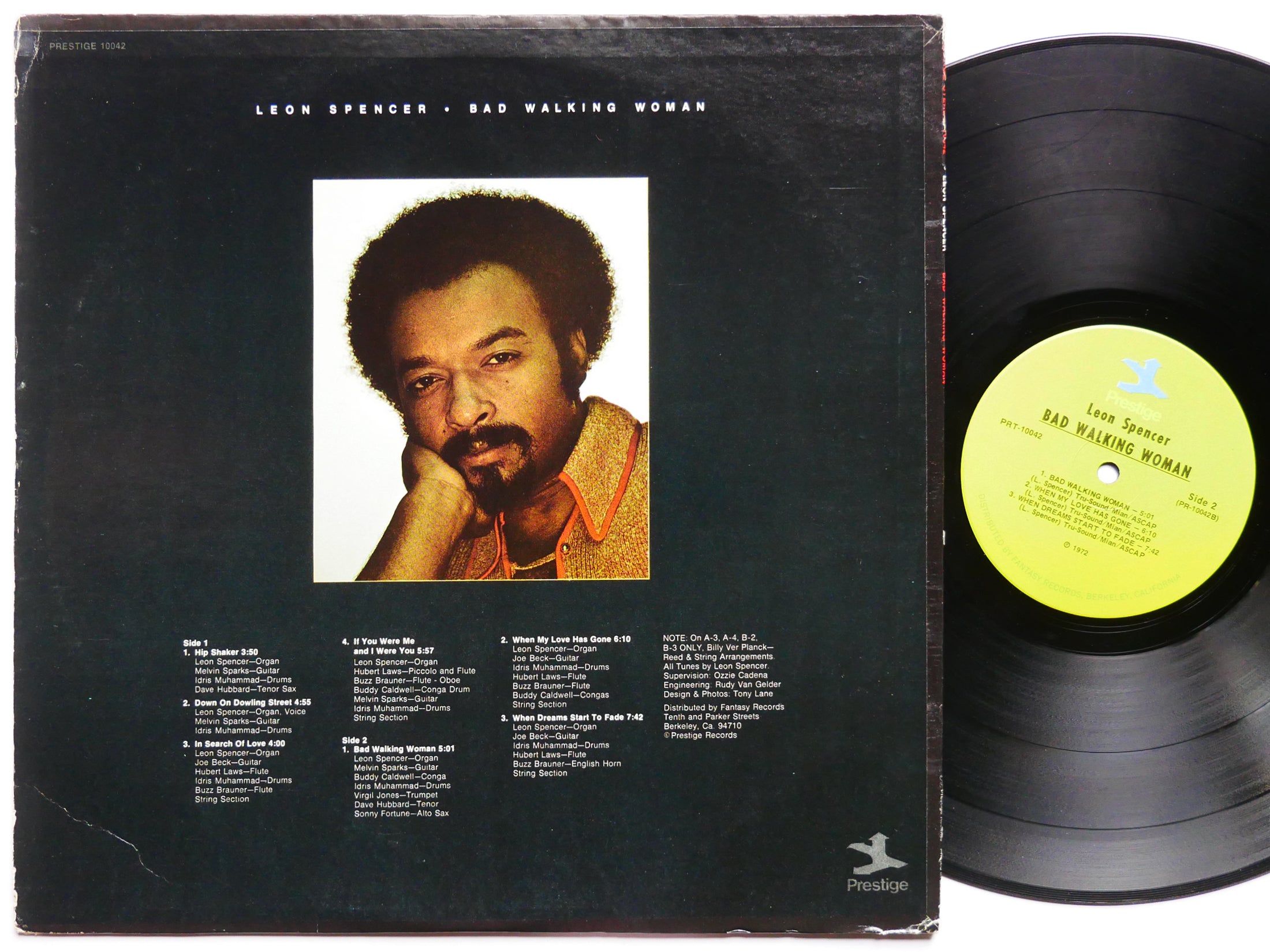 LEON SPENCER Bad Walking Woman LP PRESTIGE PRST-10042 US 1972 Idris Muhammad