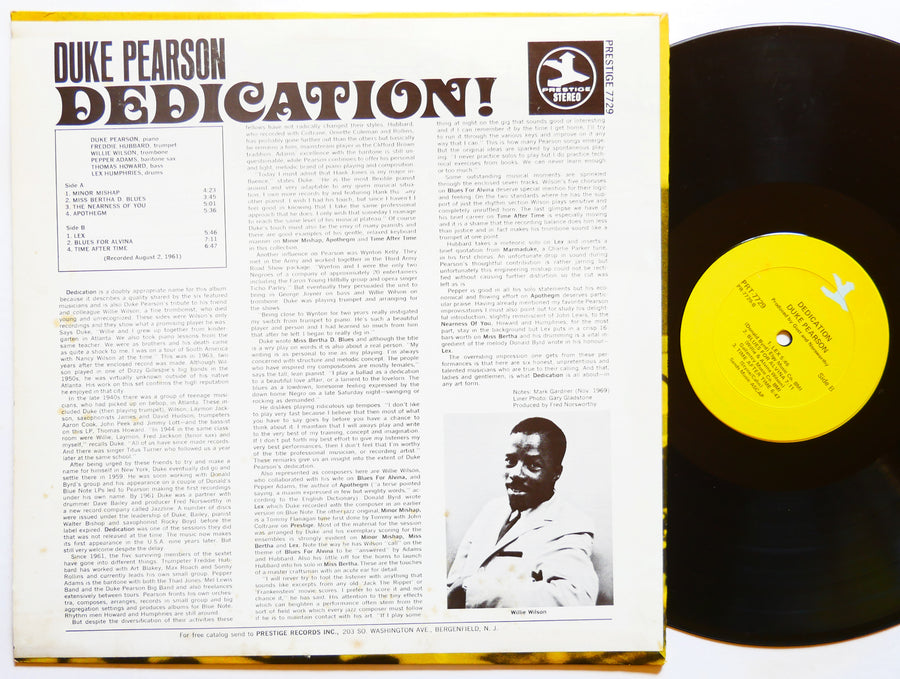 DUKE PEARSON Dedication! LP PRESTIGE PRT-7729 Freddie Hubbard Pepper Adams