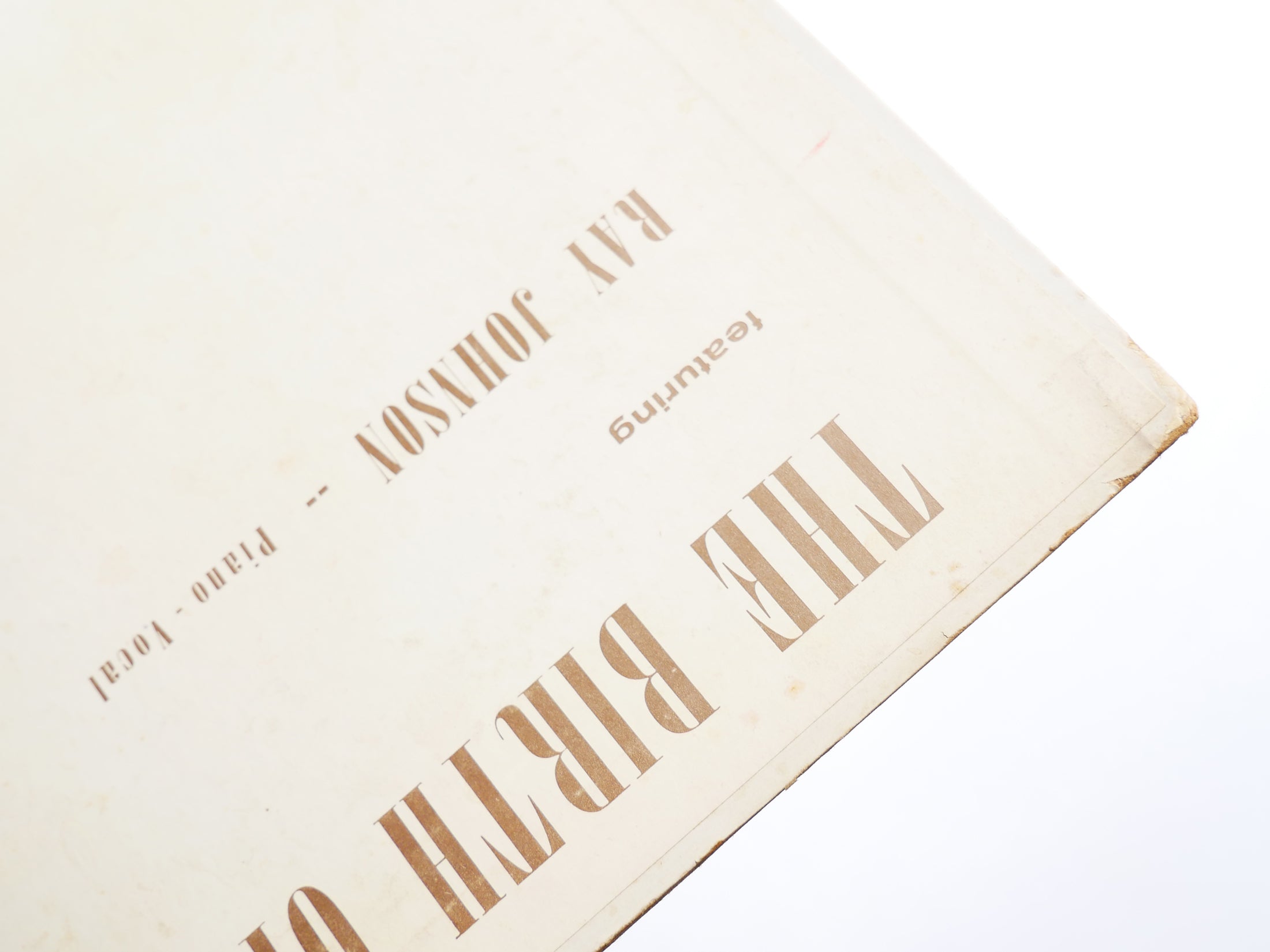 RAY JOHNSON The Birth Of A Scene LP GOAD RECORDS R-J-1001 US '62 MONO Jazz Blues