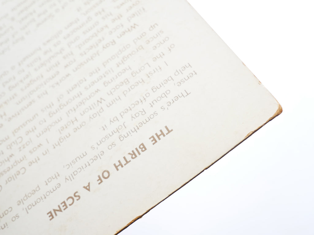 RAY JOHNSON The Birth Of A Scene LP GOAD RECORDS R-J-1001 US '62 MONO Jazz Blues