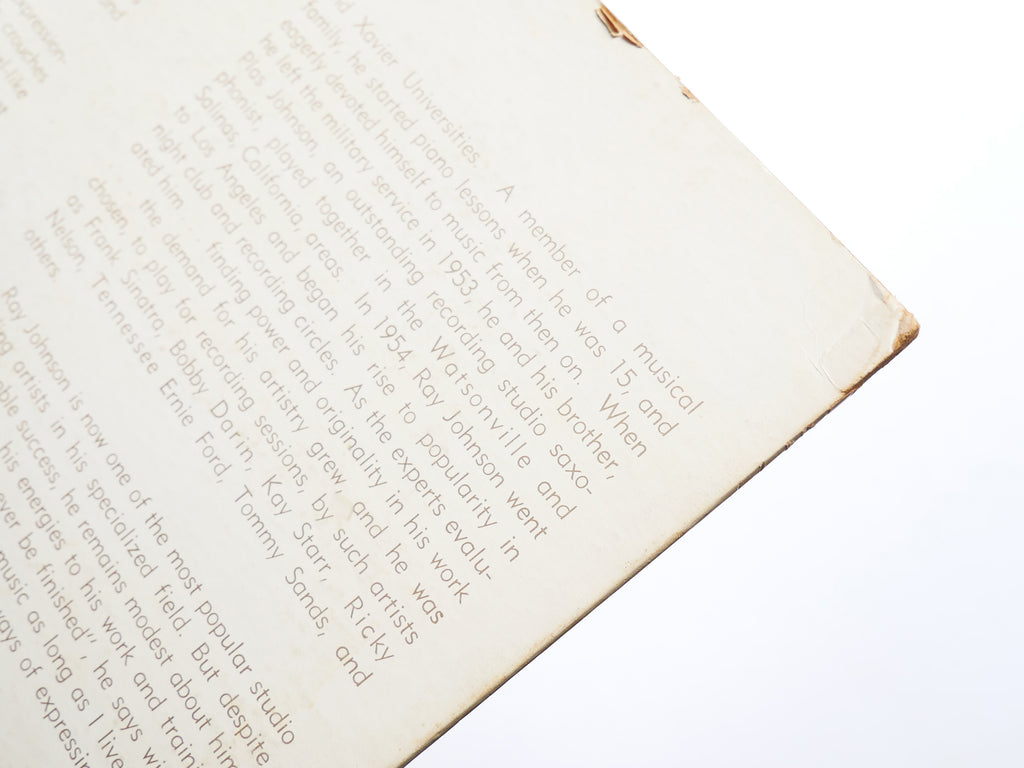 RAY JOHNSON The Birth Of A Scene LP GOAD RECORDS R-J-1001 US '62 MONO Jazz Blues