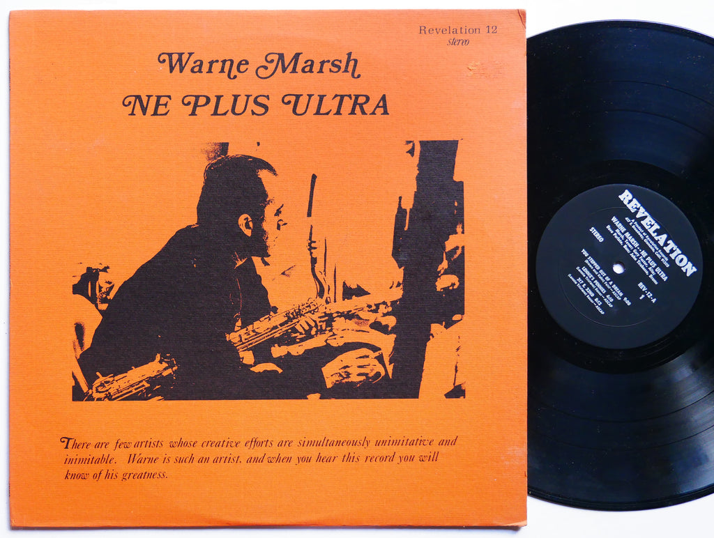 WARNE MARSH Ne Plus Ultra LP REVELATION RECORDS REV-12 US 1970 JAZZ VG+