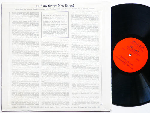 ANTHONY ORTEGA New Dance! LP REVELATION RECORDS REV-M-3 US 1967 JAZZ CLEAN