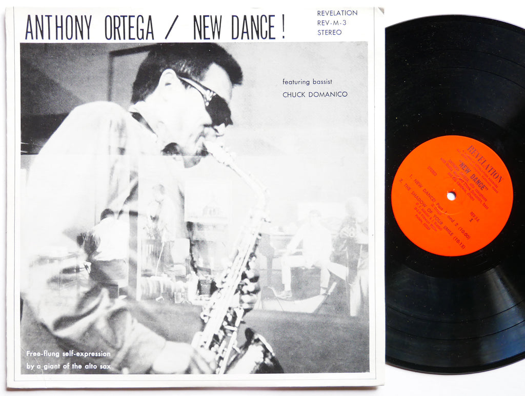 ANTHONY ORTEGA New Dance! LP REVELATION RECORDS REV-M-3 US 1967 JAZZ CLEAN