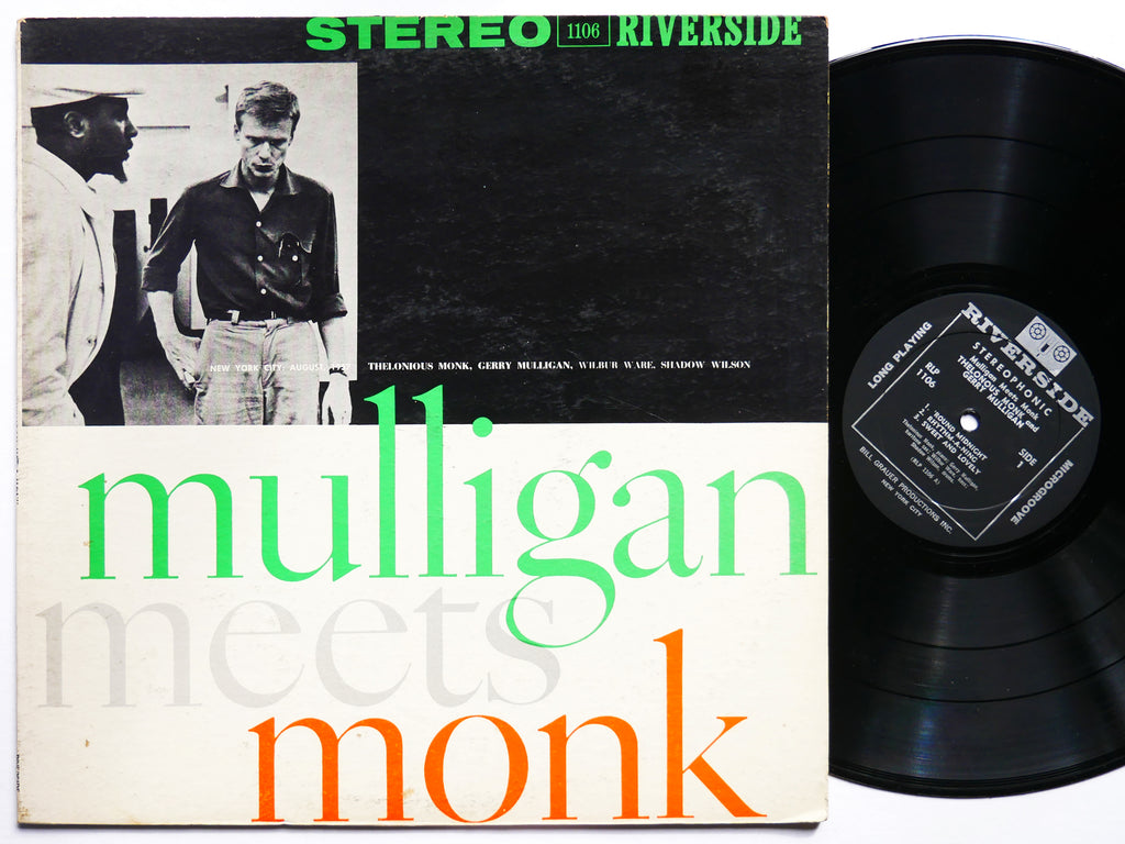 THELONIOUS MONK Meets GERRY MULLIGAN LP RIVERSIDE RLP 1106 US 1959 Wilbur Ware