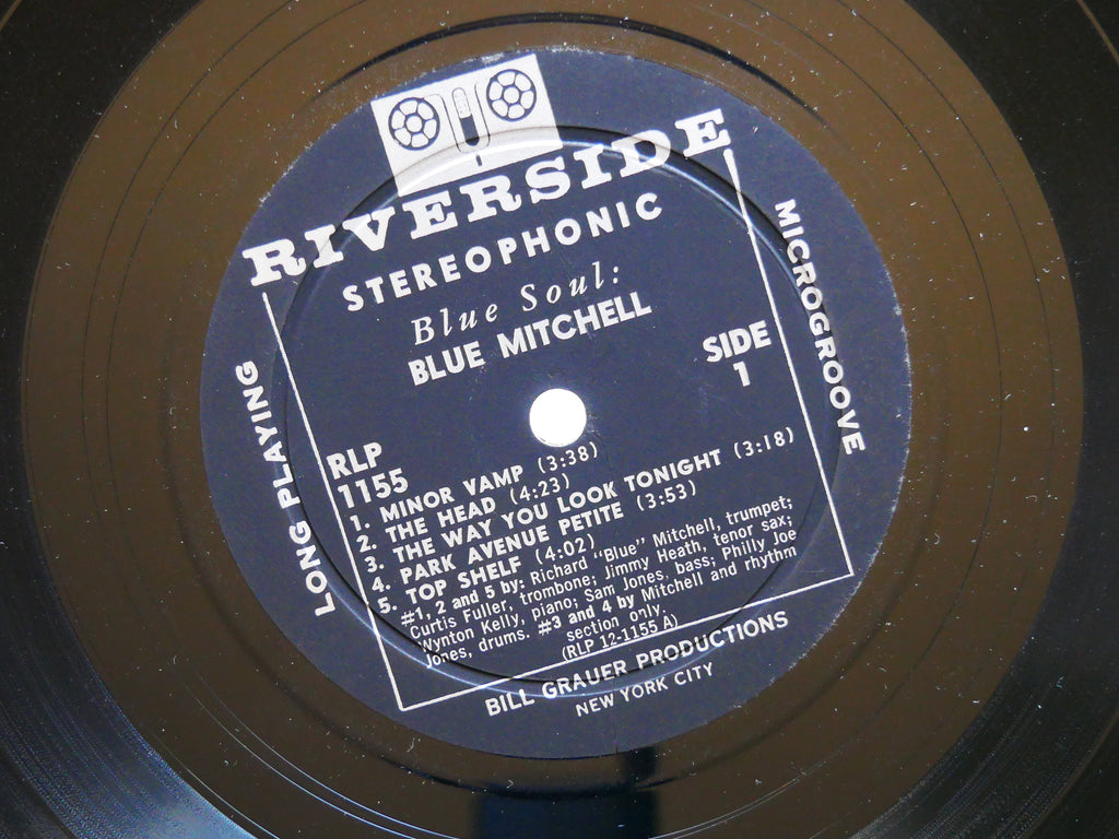 BLUE MITCHELL Blue Soul LP RIVERSIDE RLP 1155 US 1959 Curtis Fuller Wynton Kelly